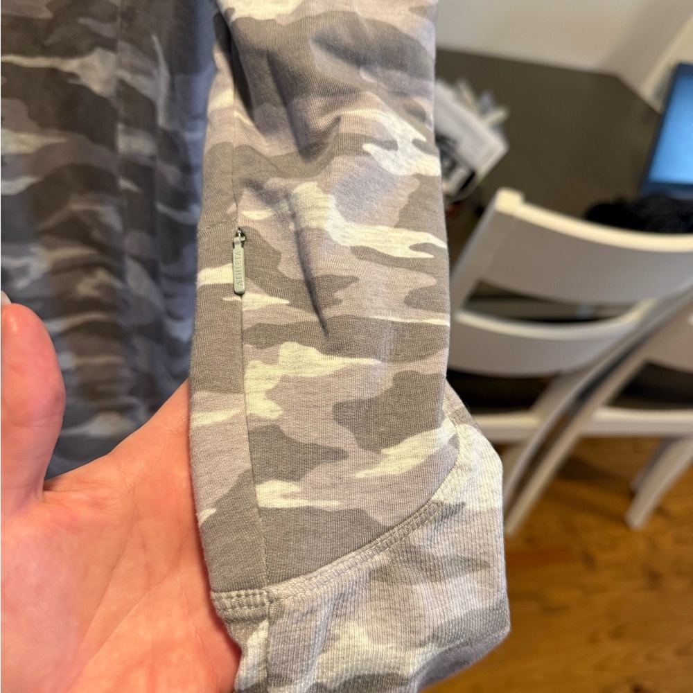 Athleta Balance Camo Luxe Sweatshirt Dress Athleisure Travel Long Sleeve - M - Picture 8 of 9